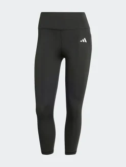 adidas Black Optime Essentials Stash 3/4 Leggings New