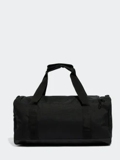 adidas Small Linear Duffel Bag Black New