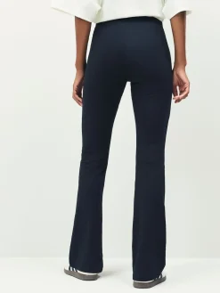 adidas Black Small Logo Flare Leggings Hot