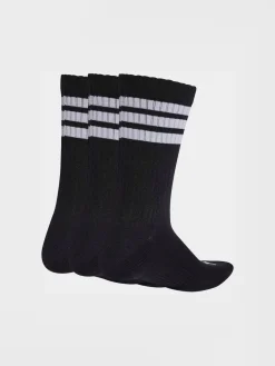 adidas Black Stonewash Crew Socks 3 Pack Online