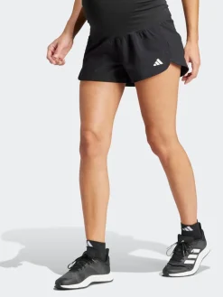 adidas Black/White Pacer Woven Stretch Training Marternity Outlet