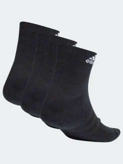 adidas Cushioned Sportswear Ankle Socks 3 Pack Black/White Hot