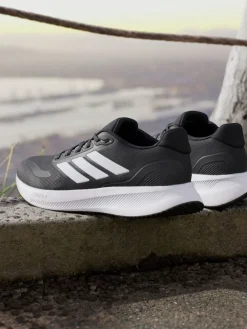 adidas Black/White Grand Court Trainers Hot