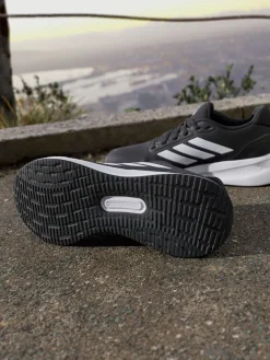 adidas Black/White Grand Court Trainers Hot