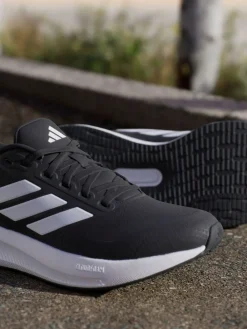 adidas Black/White Grand Court Trainers Hot