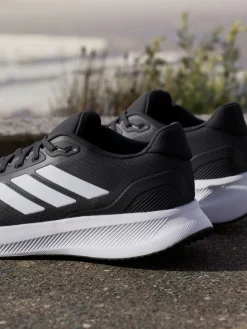 adidas Black/White Grand Court Trainers Hot