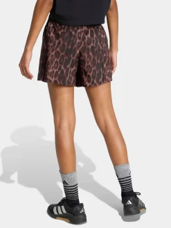 adidas Workout Essentials Leopard Woven Shorts Brown Online