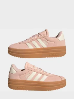 adidas Light Pink VL Court Bold Trainers Clearance