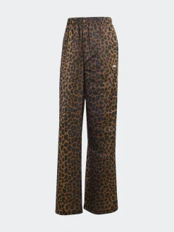 adidas originals Animal Print Satin Wide Leg Trousers Hot