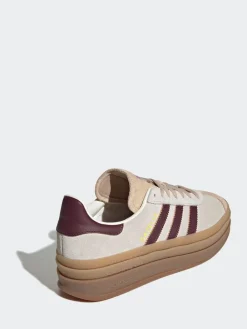 adidas originals Beige/Red Gazelle Bold W Trainers Best