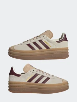 adidas originals Beige/Red Gazelle Bold W Trainers Best