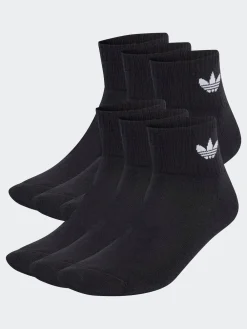 adidas originals Black 3 Pack Ankle 3 Pack Socks Clearance
