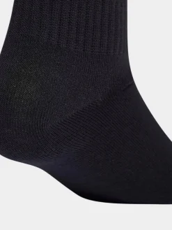 adidas originals Black/Red Crew 3-Stripes Crew Socks 3 Pairs