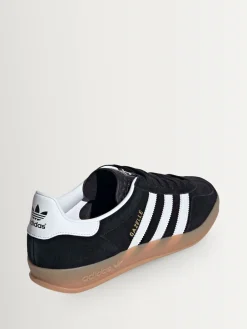 adidas originals Black/White Gazelle Indoor Trainers Hot