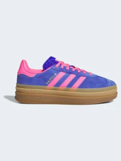 adidas originals Blue/Pink Gazelle Bold W Trainers Sale