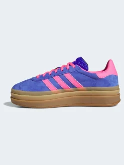 adidas originals Blue/Pink Gazelle Bold W Trainers Sale