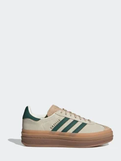 adidas originals Brown/Green Gazelle Bold W Trainers Clearance