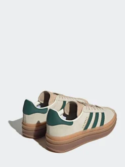 adidas originals Brown/Green Gazelle Bold W Trainers Clearance
