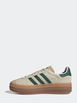 adidas originals Brown/Green Gazelle Bold W Trainers Clearance