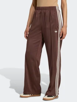 adidas originals Brown/White Firebird Loose Track Pant Trousers Clearance