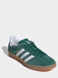 adidas originals Green/White Gazelle Indoor Trainers Hot