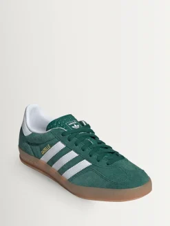 adidas originals Green/White Gazelle Indoor Trainers Hot