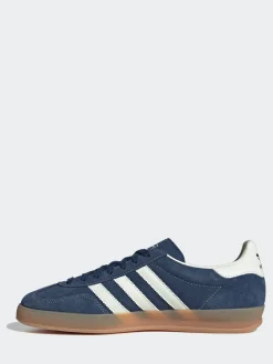 adidas originals Navy/White Gazelle Indoor Trainers Hot