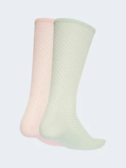 adidas originals Crochet Crew Socks 2 Pack Pink Best