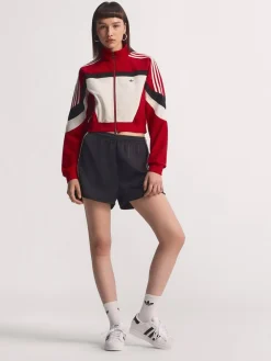 adidas originals Red Blocking Regular Fit Track Jacket Clearance