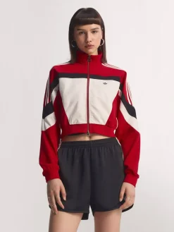 adidas originals Red Blocking Regular Fit Track Jacket Clearance