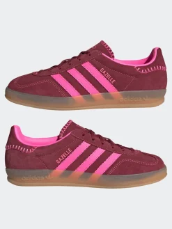 adidas originals Red/Pink Gazelle Indoor Trainers Outlet