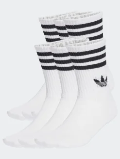 adidas originals 6 Pack Crew Socks 6 Pack White Hot