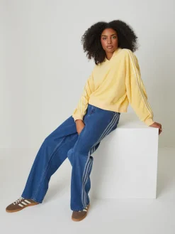 adidas originals Towel V-Neck Top Yellow Hot