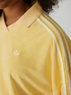 adidas originals Towel V-Neck Top Yellow Hot