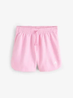 adidas Pink 3 Stripe Studio Fleece Shorts Best