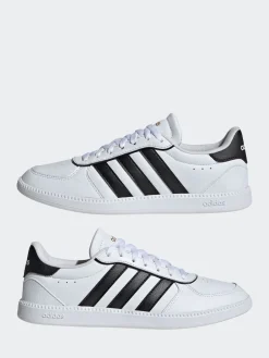adidas White / Black Breaknet Sleek Trainers Discount