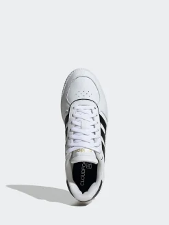 adidas White / Black Breaknet Sleek Trainers Discount