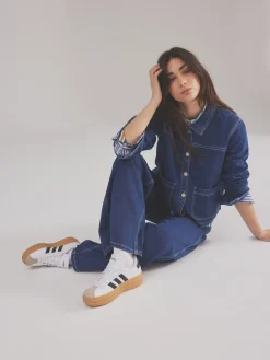 adidas White/Black VL Court Bold Trainers Discount