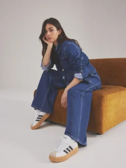 adidas White/Black VL Court Bold Trainers Discount