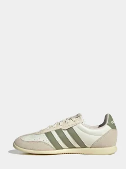 adidas White/Green Barreda Lo Trainers Outlet