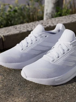 adidas White/Grey Grand Court Trainers