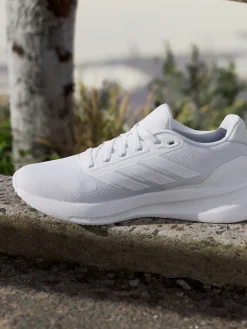 adidas White/Grey Grand Court Trainers