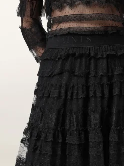 All Saints AllSaints Black Arlea Tulle Skirt