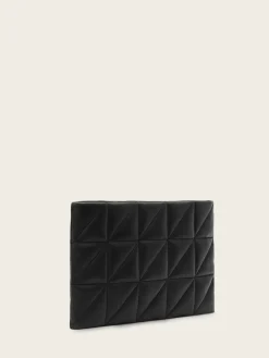 All Saints AllSaints Black Bettina Quilt Clutch Online