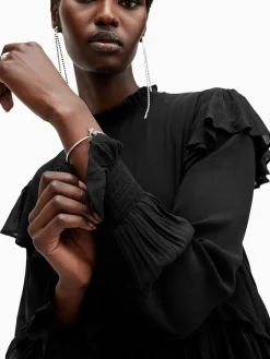 All Saints AllSaints Cavarly Ls Maxi Dress Black Clearance