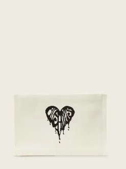 All Saints AllSaints Izzy Heart Clutch White Online
