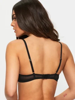 Ann Summers Pad Balcony Sexy Lace Underwired Bras 2 Pack Black New