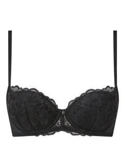 Ann Summers Pad Balcony Sexy Lace Underwired Bras 2 Pack Black New