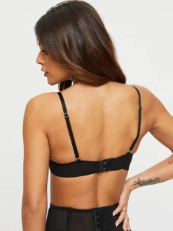 Ann Summers Black/Red Pad Balcony The Hero Non Pad Wired Bra Best