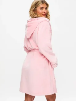 Ann Summers Signature Sparkle Fluffy Robe Pink Sale